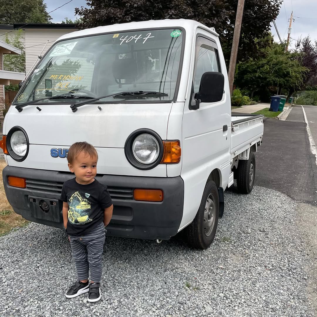 Instagram post by Dr. Zachary Joos: mini me 🛻 . . #minitruck #keicar