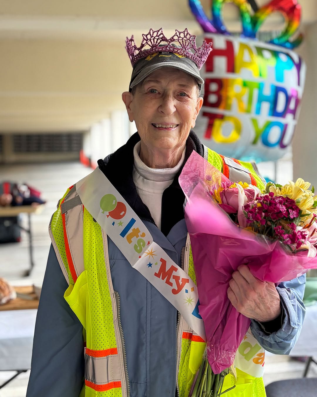 Instagram post by Marco Antonio Salazar: 🚗💚 For more than 25 years, Marilyn Erickson has volunteered at EvergreenHealth’s Car Seat Checkup events, helping keep local families safe…