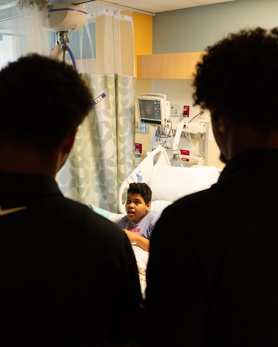 Instagram post by Mitchell Kim: A day filled with smiles and Scarlet pride ❤️🏈 Rutgers Football spent time with the incredible kids and families at the Children’s Speciali…