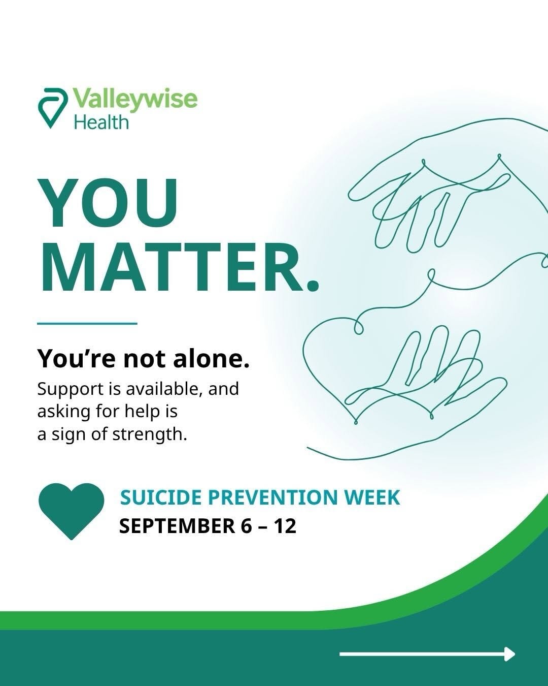 Instagram post by Mona Khurana: You are not alone. You matter. 💜 Suicide prevention starts with conversation, compassion and connection. This Suicide Prevention Week, we'r…