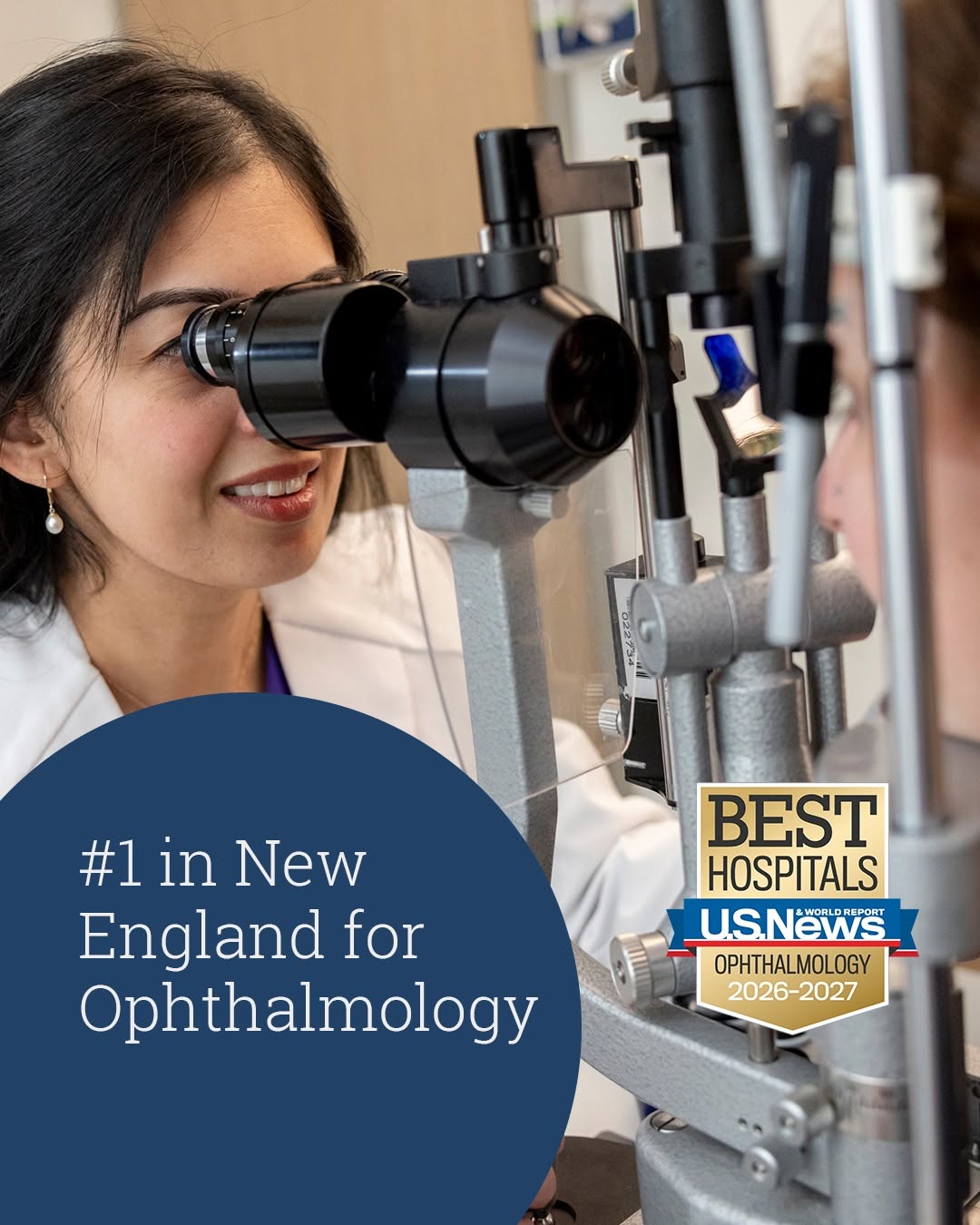 Instagram post by Patrick Boulos: Mass Eye and Ear is proud to be ranked #1 in Ophthalmology care in New England by @usnews and World Report. Thank you to all our employees w…