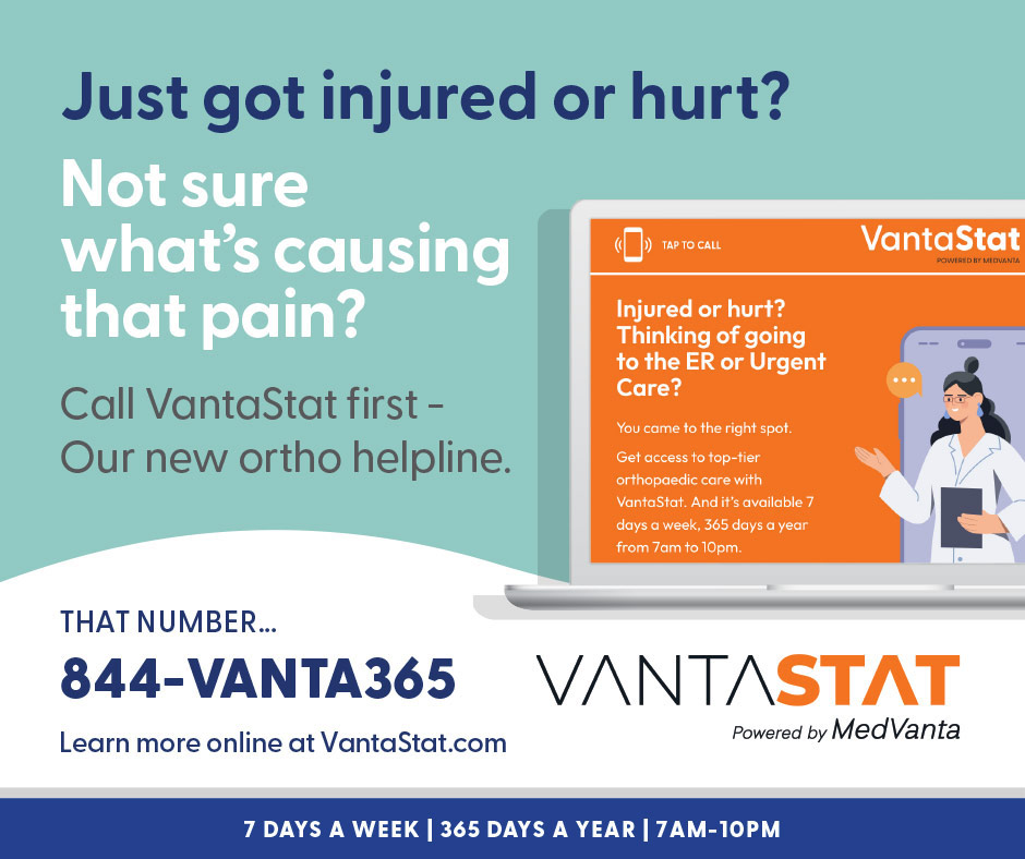 Instagram post by Steven Bernstein: Do you have an urgent orthopaedic concern? VANTASTAT connects you with top CAO specialists ready to address your injuries 7 days a week and …