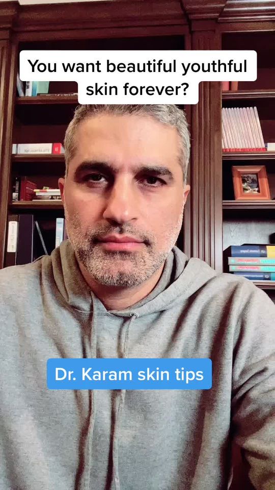 Video by Dr. Amir M. Karam: from a Facial Plastic Surgeon. Keep skin young looking.