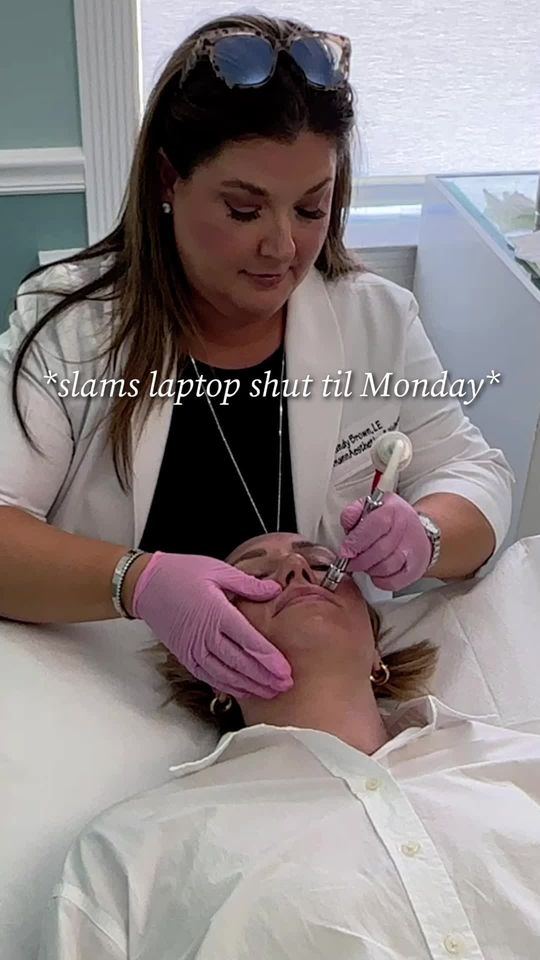 Video by Dr. Anne Hermann: Finishing out the week with a little self care 🧖🏻‍♀️ Our microdermabrasion service is a techniq…