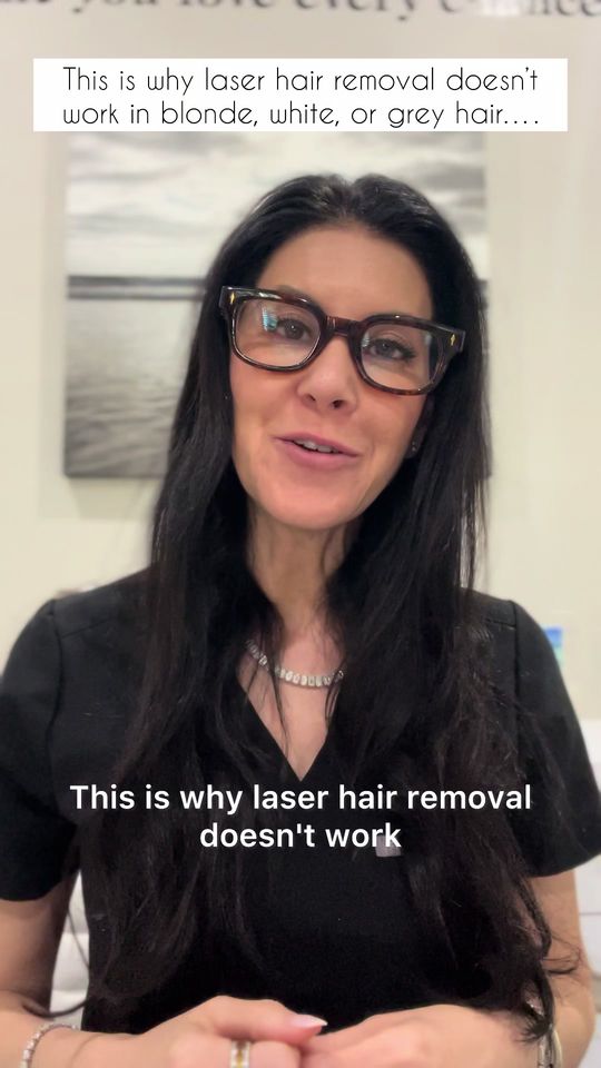 Video by Dr. Arisa Ortiz: This is why laser hair removal doesn’t work in blonde, white, or grey hair….