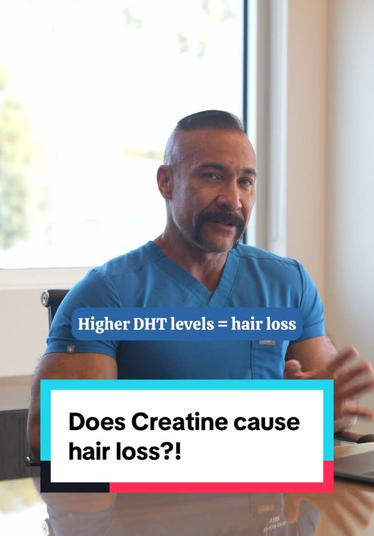 Video by Dr. Christopher Varona: Does creatine cause hair loss?!