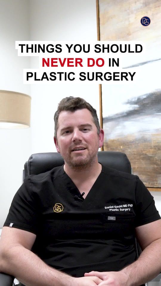 Video by Dr. Daniel J. Gould: Thing to NEVER do in PLASTIC SURGERY ⛔️⚠️ (with little to no explanation) If you want to learn wh…