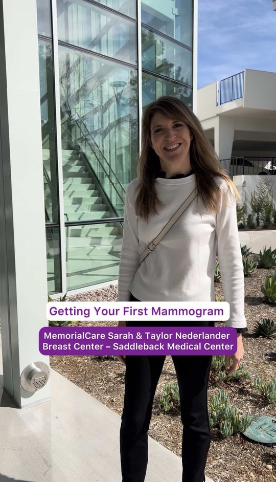 Video by Dr. Daniel Sternfeld: Follow Tiffany through her screening mammogram at our MemorialCare Sarah & Taylor Nederlander Bre…