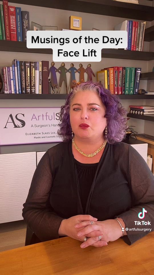 Video by Dr. Elizabeth Slass Lee: Pt. 1 Musings of the Day: Face Lift Surgery! ✨