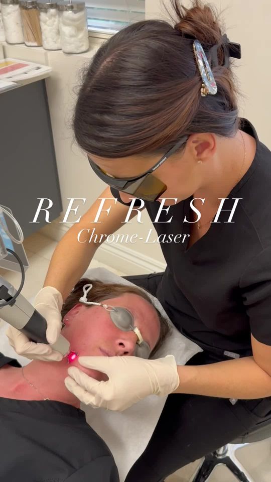 Video by Dr. Janet Allenby: 🎯Target sun spots and fine lines with REFRESH by Chrome Laser! This treatment uses different las…