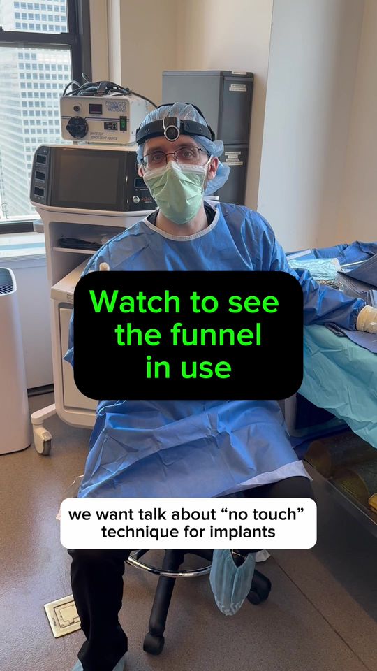 Video by Dr. Jared Blau: The technique for implants can be used for and and relies on a sterile funnel to deliver the devi…