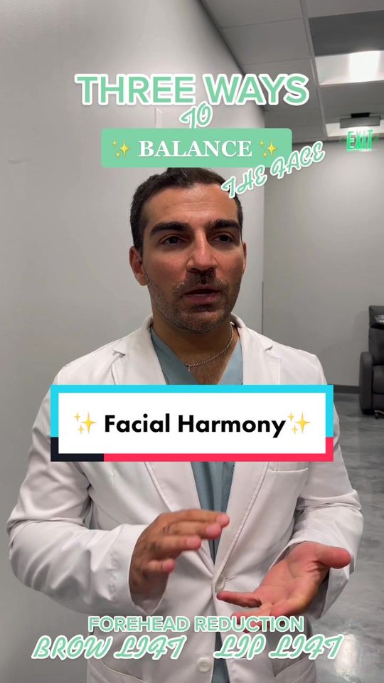 Video by Dr. Jeffrey Jumaily: Three ways to re-balance facial harmony- it’s always about symmetry and balance 👀