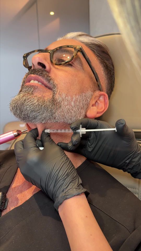 Video by Dr. Jimmy S. Firouz: Our lovely NP, Jessica, treating platysmal bands on Dr. Firouz. Platysmal bands are vertical neck…