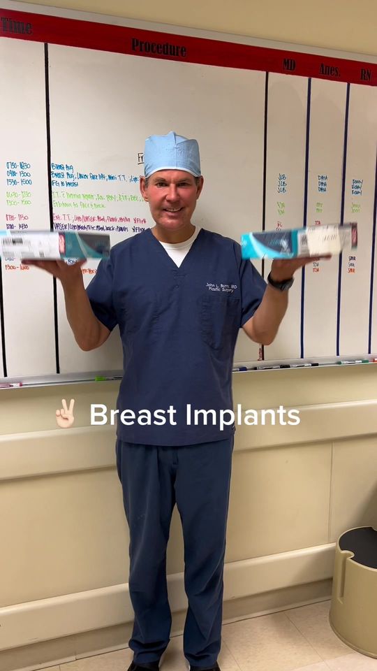 Video by Dr. John L. Burns Jr.: “The recipe for a perfect breast aug” 😌👌🏼