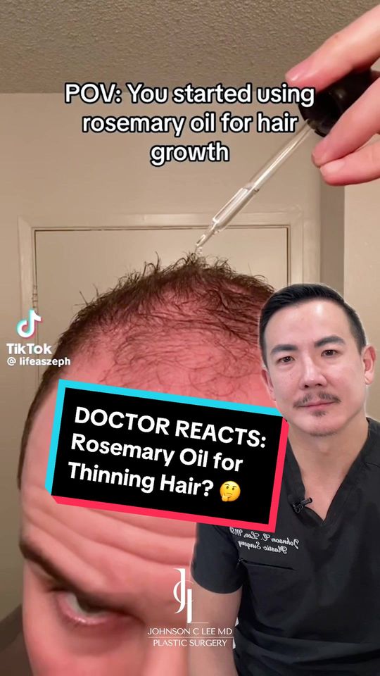 Video by Dr. Johnson C. Lee: Diving into the rosemary oil craze for natural hair growth! 💇🏻‍♂️ @LifeAsZeph swears by it, and…