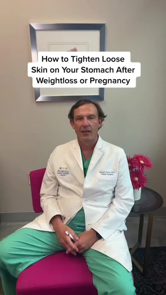 Video by Dr. Joseph Parks: Eating healthy & exercising does not always work to tighten loose skin after weight loss & pregna…