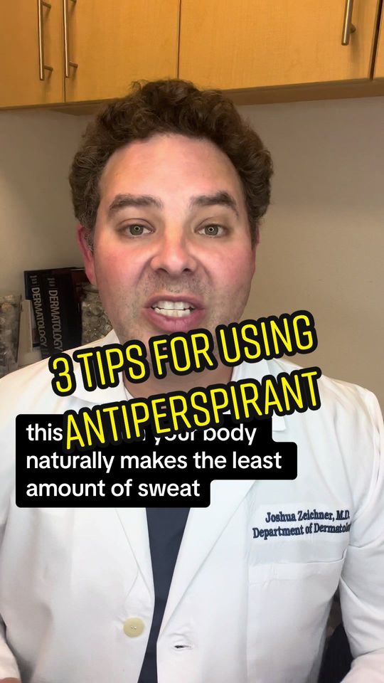 Video by Dr. Joshua Zeichner: 3 tips to get the best from antiperspirant/deodorant @OldSpice