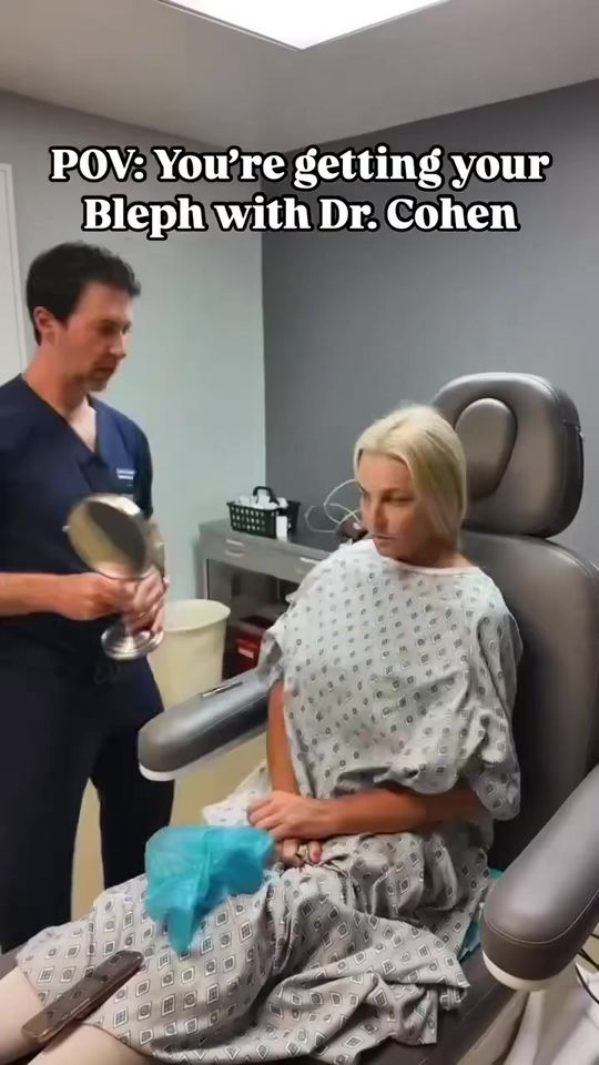 Video by Dr. Justin C. Cohen: POV: You’re getting your blepharoplasty with Dr. Cohen. 📧 info@cohenclinicDC.com 📱(703) 349-7803