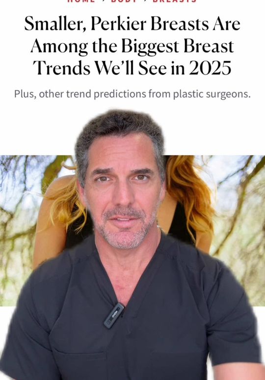 Video by Dr. Kevin Brenner: 2025 Trends: Implant removal, breast lifts, and breast reductions. Let me know your thoughts and…