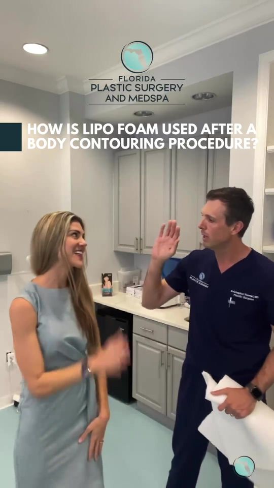 Video by Dr. Kristopher Hamwi: Curious about what happens immediately after liposuction? Lipo foam is a great way to help get sm…
