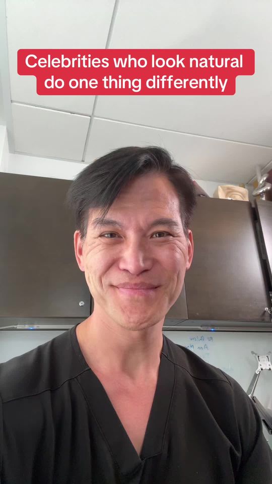 Video by Dr. Larry Fan: Celebrities that look natural do one thing differently