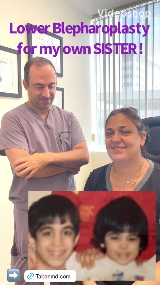 Video by Dr. Mehryar (Ray) Taban: MY SISTER! I performed (with repositioning of the eye fat bags to the hollow tear trough area plu…