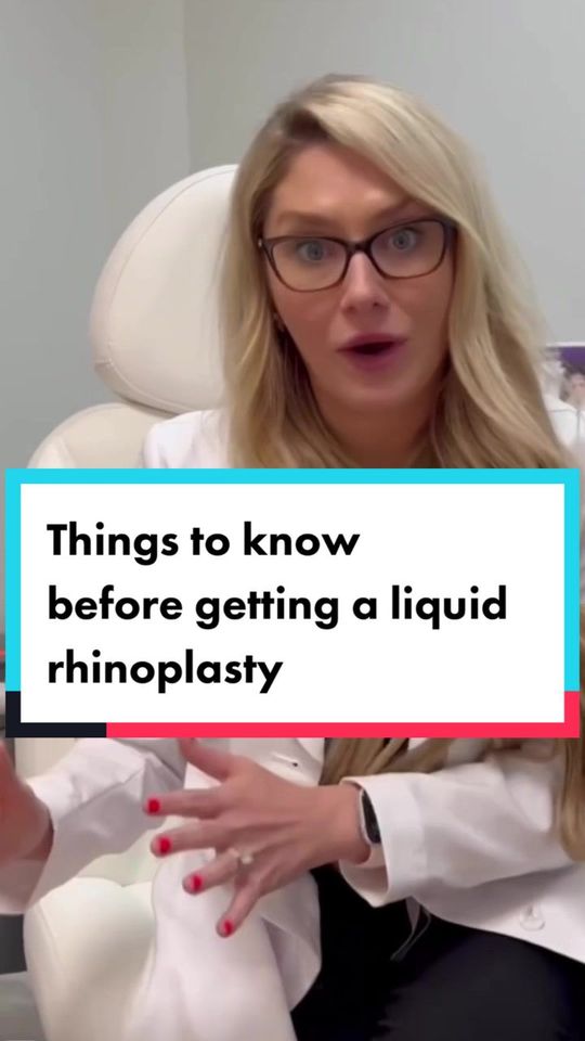 Video by Dr. Melyssa Hancock: Things to know before getting a liquid rhinoplasty💉👃🏻 1️⃣ It’s not permanent. 2️⃣ It is limite…