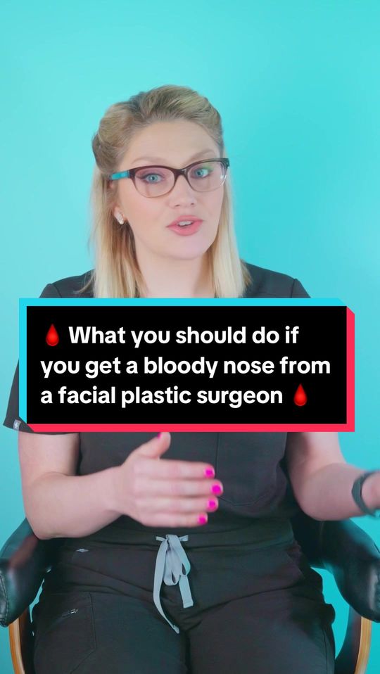 Video by Dr. Melyssa Hancock: Bloody 🩸 noses can be scary 🫣. There are lots of WRONG way to handle them. Here are some tips o…