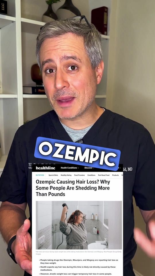 Video by Dr. Michael Wolfeld: Does Ozempic or Wegovi cause hair loss? Dr. Wolfeld shares his perspective. Wolfeld Hair 📍New Yo…