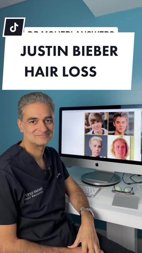 Video by Dr. Parsa Mohebi: JUSTIN BIEBER HAIR LOSS 🤔