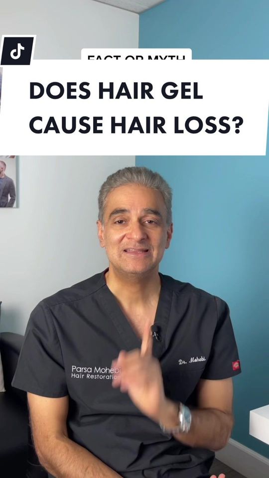 Video by Dr. Parsa Mohebi: Does hair gel cause hair loss? |