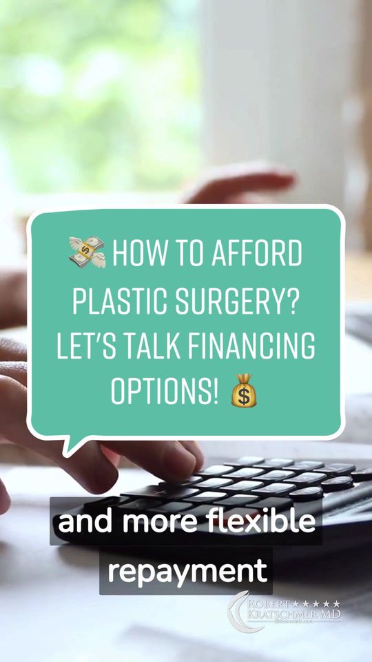 Video by Dr. Robert Kratschmer: How do people afford plastic surgery? Dr. Robert Kratschmer breaks down various financing options…