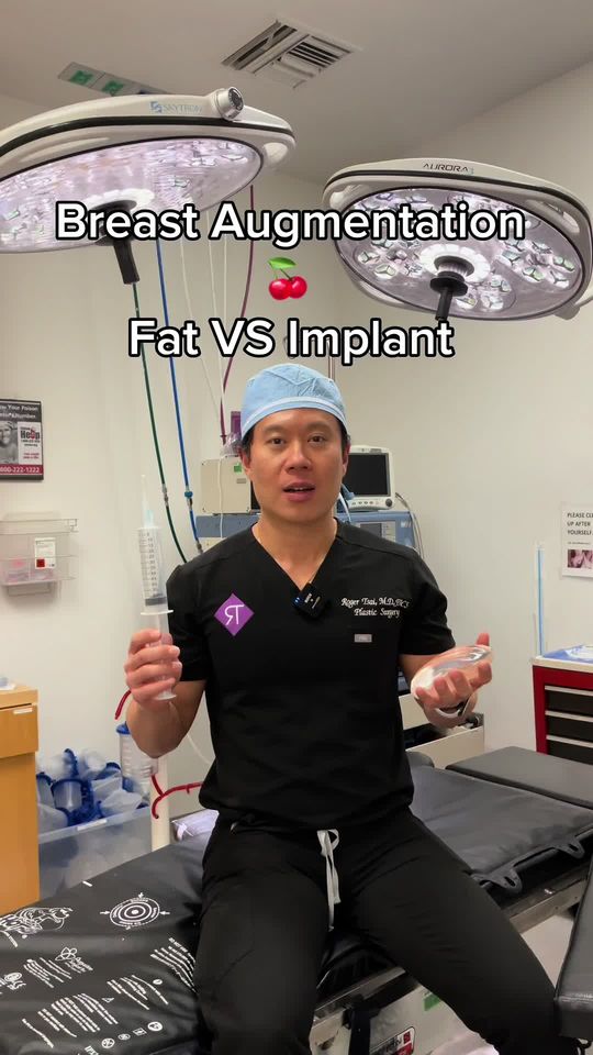 Video by Dr. Roger Tsai: Fat Grafting VS Breast Implants 🍒