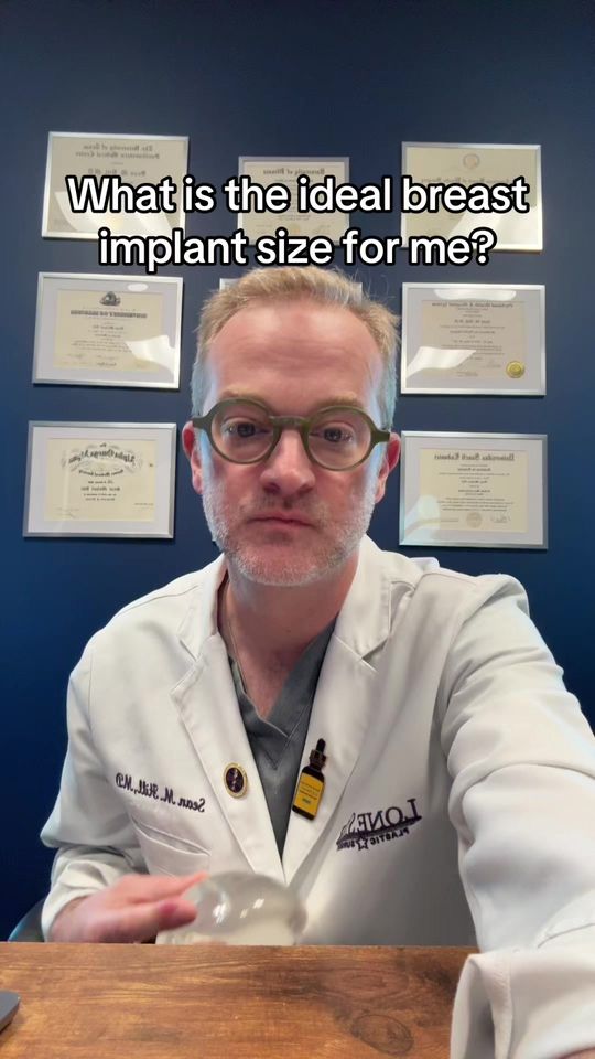 Video by Dr. Sean Hill: How do we choose your breast implant size? What is my ideal breast implant size?