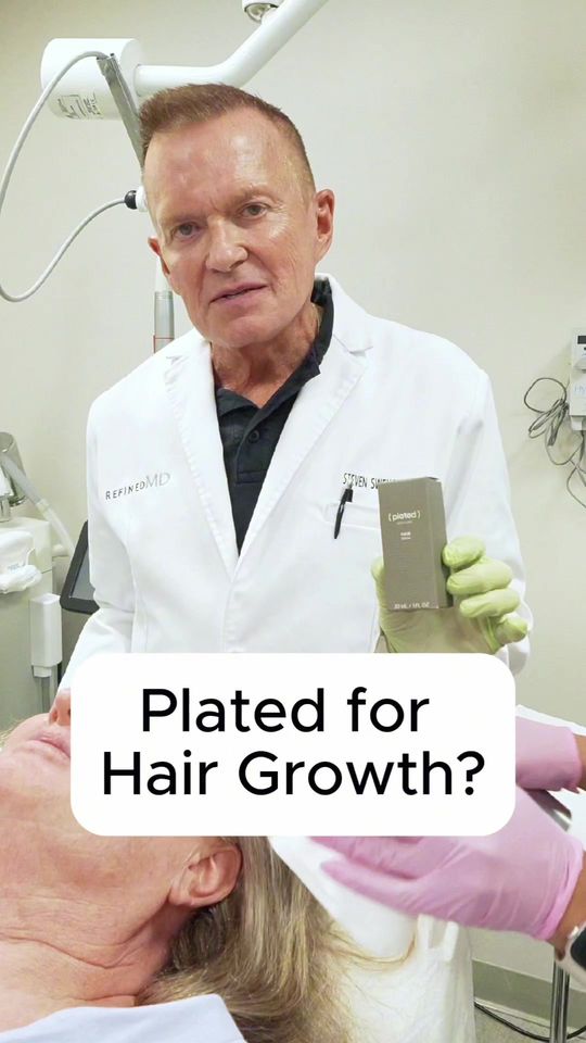 Video by Dr. Steven Swengel: We love @PlatedSkinScience products for facial skin but did you know they have serums for hair gr…