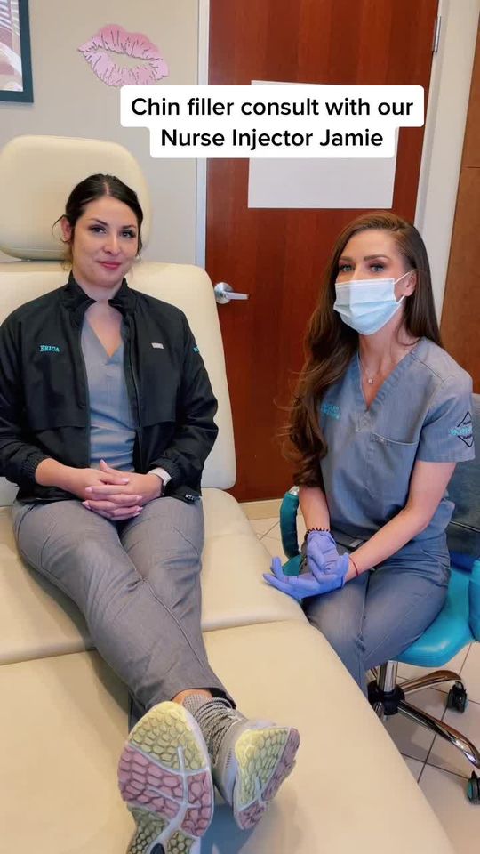 Video by Dr. Tamir Mosharrafa: Let’s talk about chins with our Nurse Injector Jamie! Call or visit our website to book your comp…