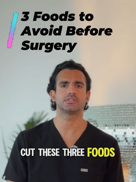 Video by Dr. Vipul Gargya: 🚨 AVOID these 3 foods before SURGERY! 🚨