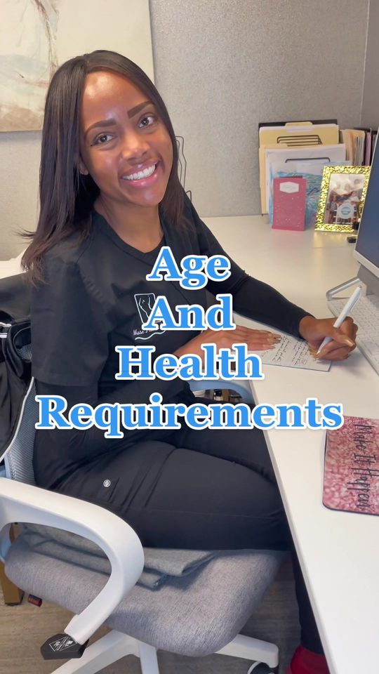 Video by Dr. Wright Jones: Age and Health Requirements.
